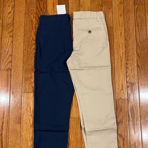 H&M Chinos (set of 2) Navy Blue and Khaki 8-9Y - Picture 7 of 16